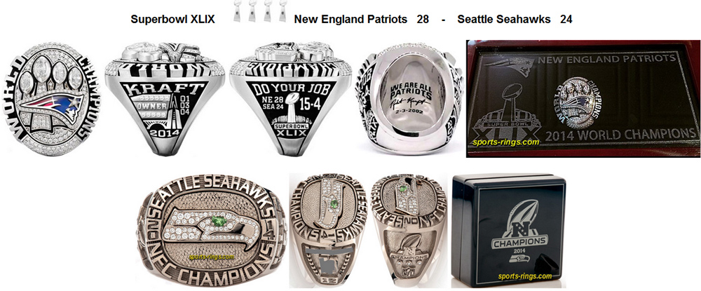 Every single superbowl super bowl ring picture