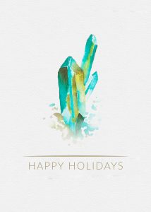 crystal holiday card