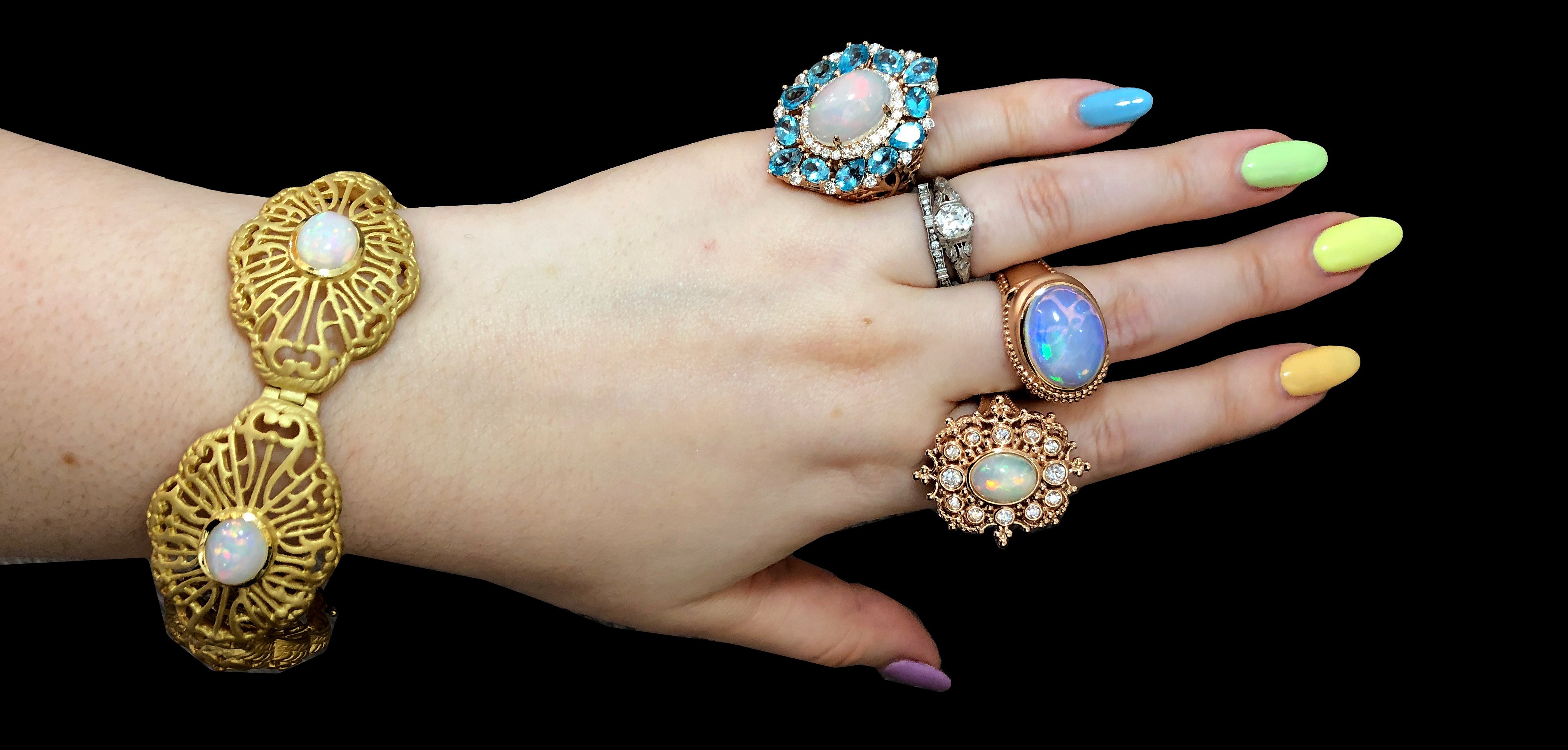 Beautiful colored gemstone jewels by Dallas Prince Designs!