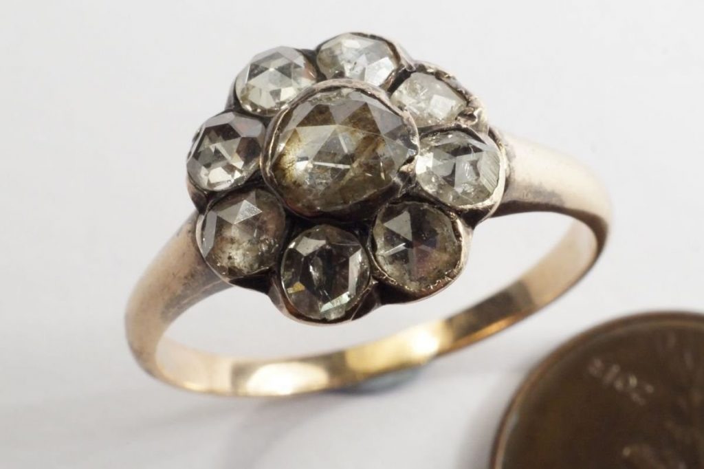 georgian rose cut diamond ring