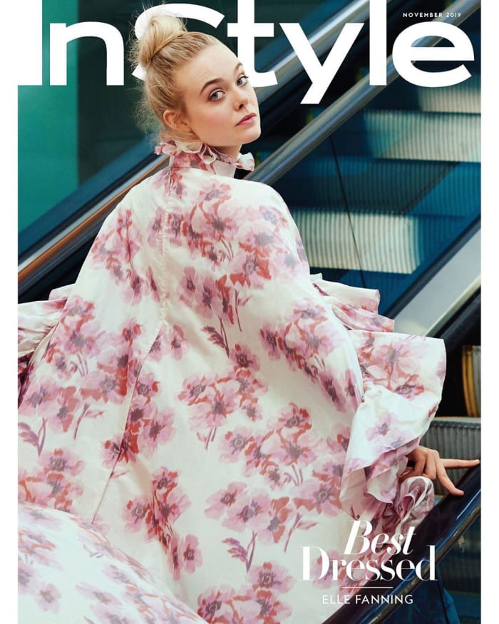 Elle Fanning on the November 2019 issue of 'InStyle.' Photo: Pamela Hanson