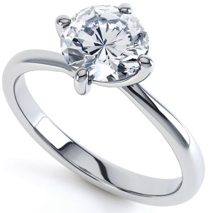 The Classic Four Claw Twist Engagement Ring