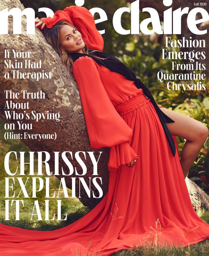 Chrissy Teigen on the Fall 2020 cover of "Marie Claire." 