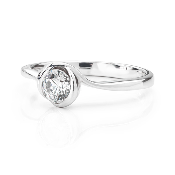 Rosebud Diamond Engagement ring 