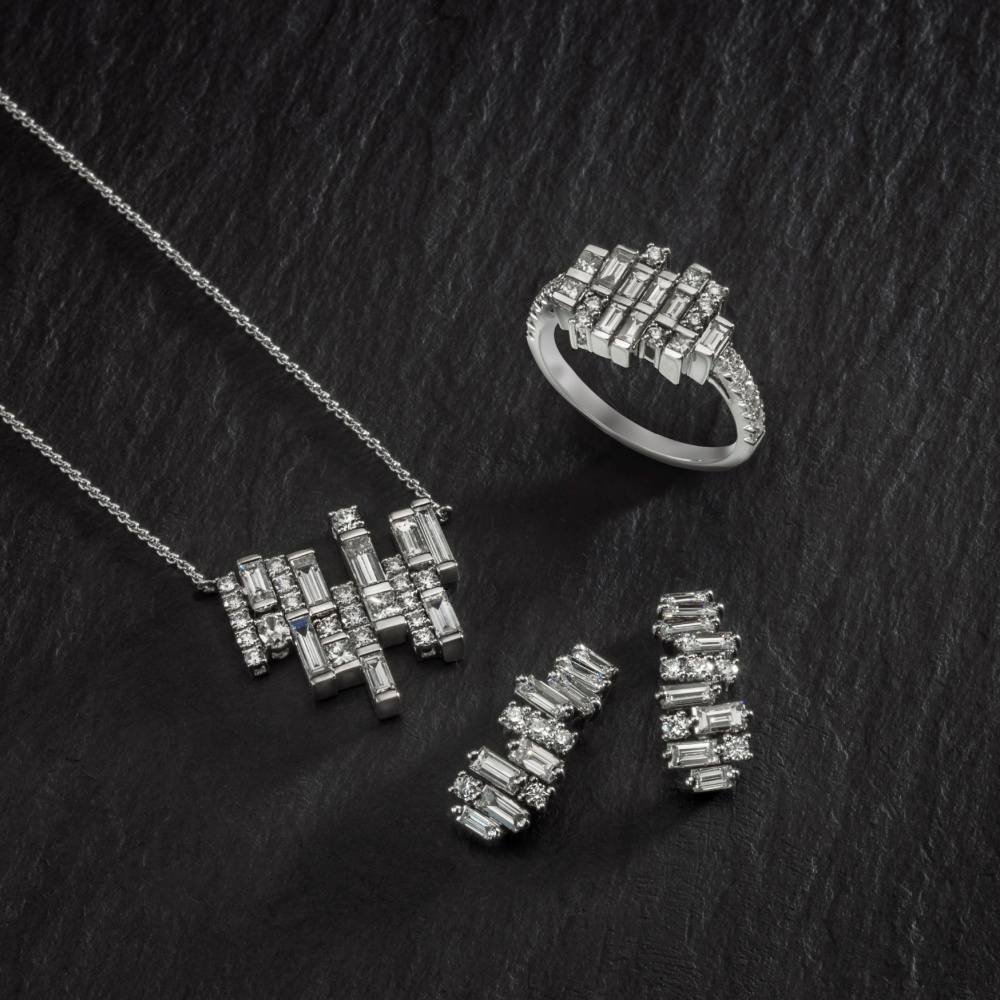 Diamond jewels of the Cairn collection by Oliver Smith